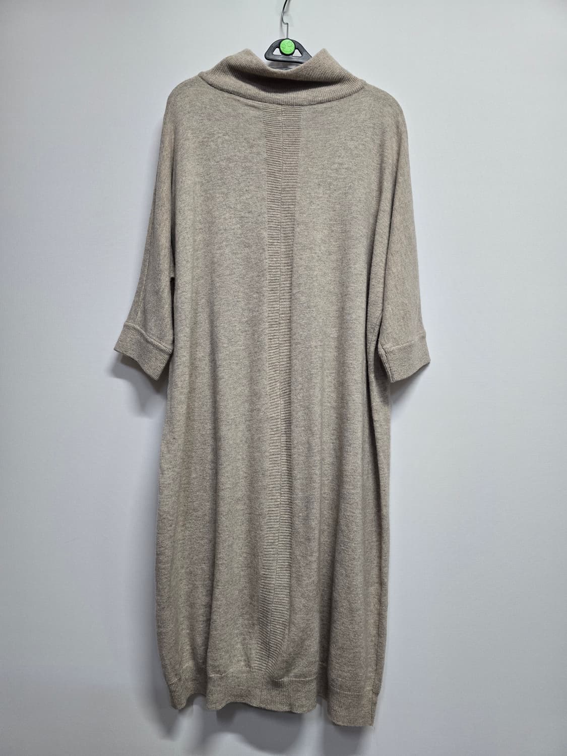 BLOOM 목폴라 반팔 니트 원피스 베이지 상품이미지5