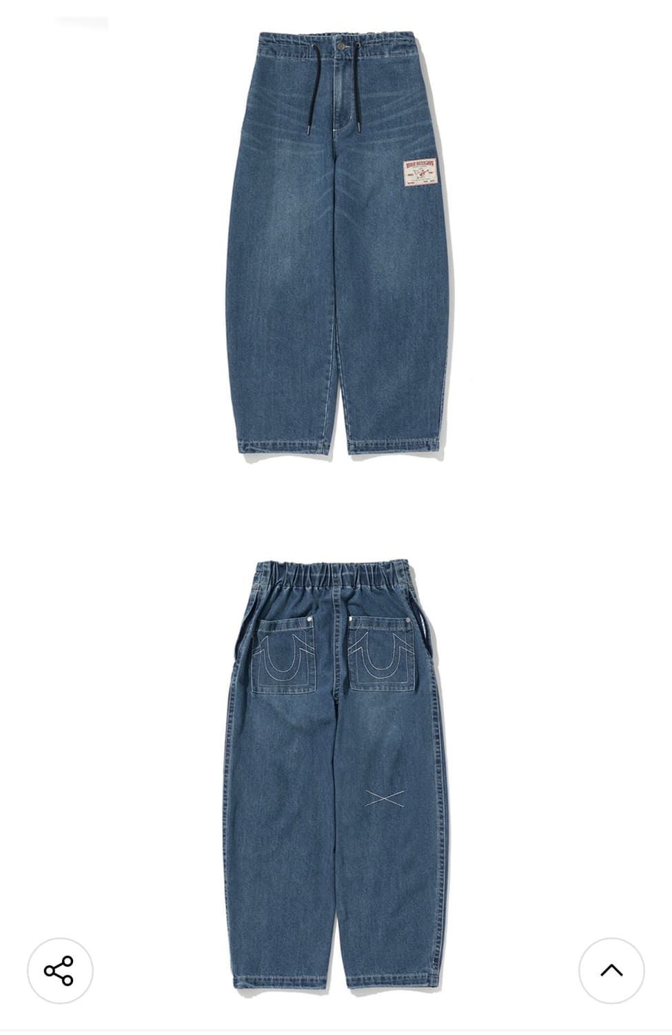 트루릴리젼 NOBLE 데님 팬츠 인디고 새상품 m 상품이미지2