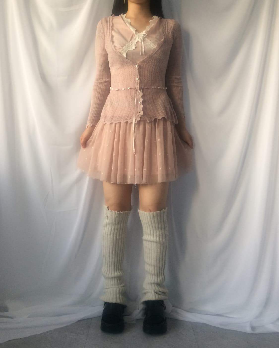 Lace trimming sleeveless 상품이미지7