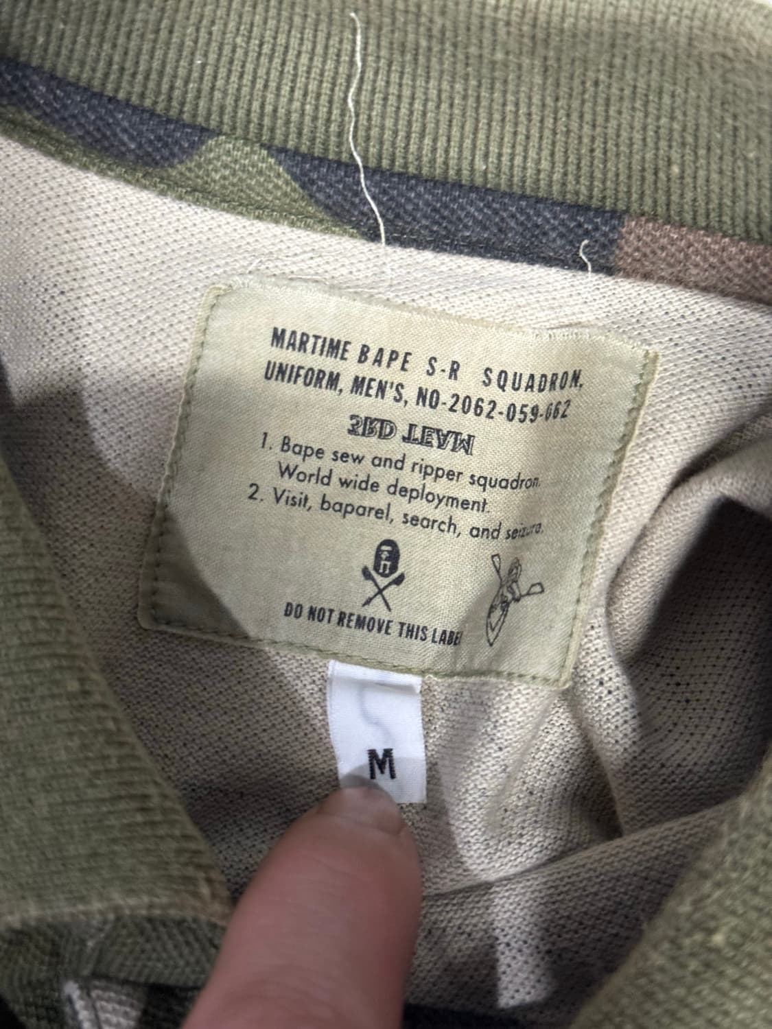 니고 시절 진짜 베이프 아이코닉 카모 패턴 폴로티 반팔 티셔츠 상품이미지4