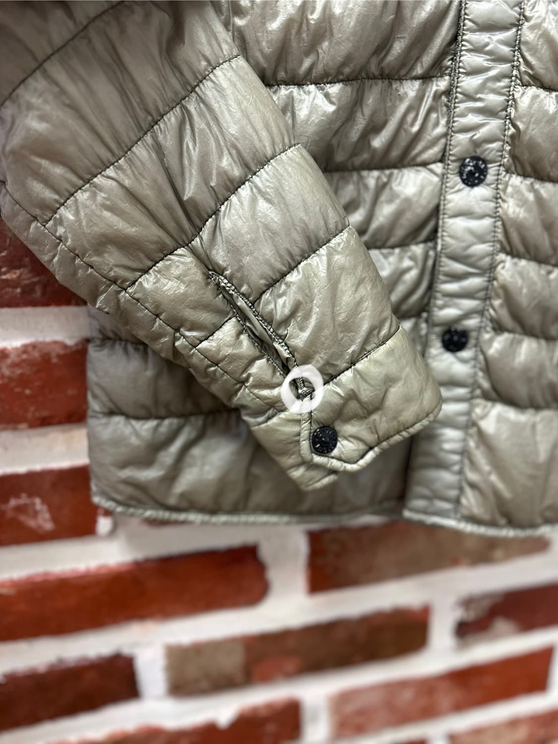 (S)스톤아일랜드 가먼트다잉 다운 자켓 카키 상품이미지5