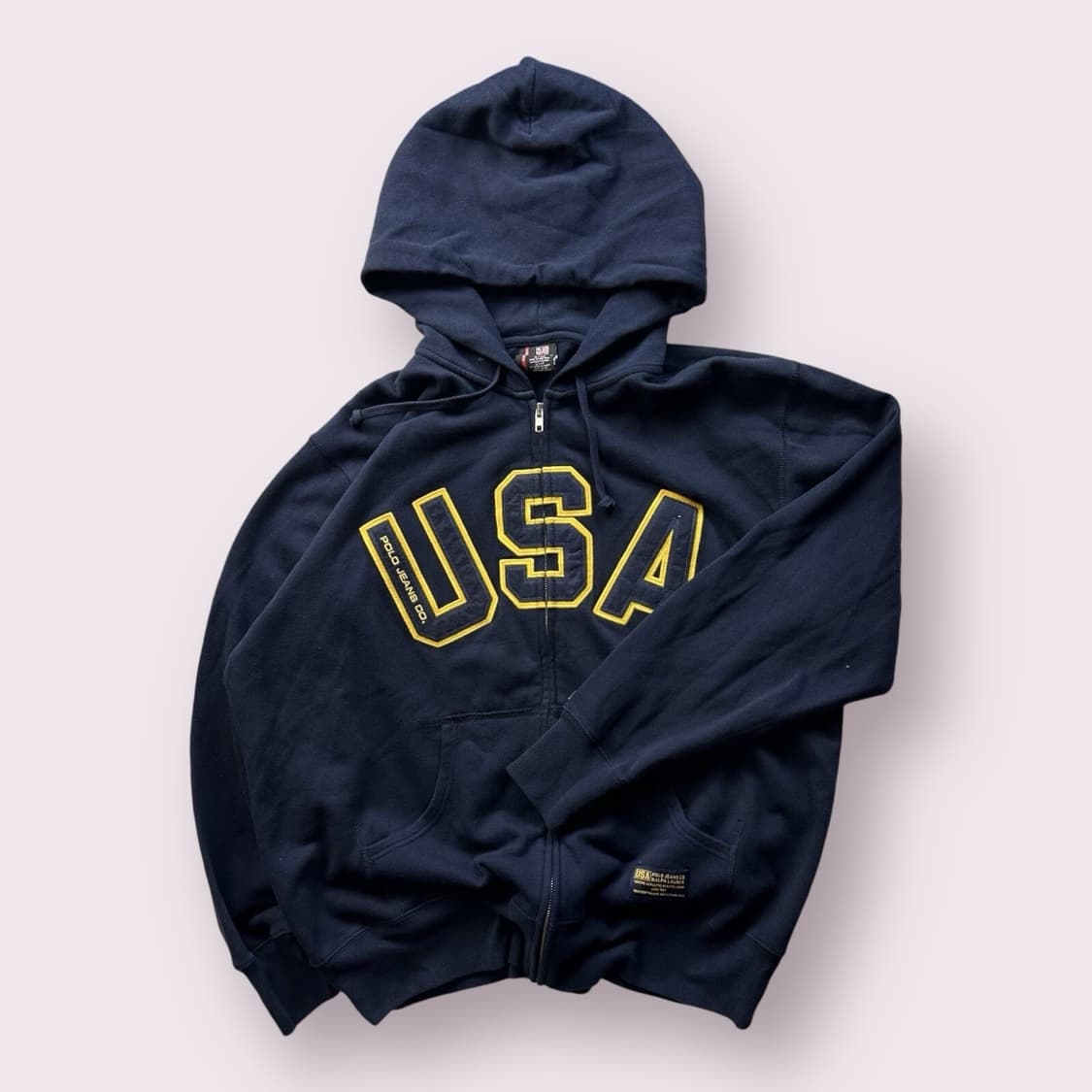 90s 폴로 랄프 로렌 USA 후드집업 L 상품이미지1
