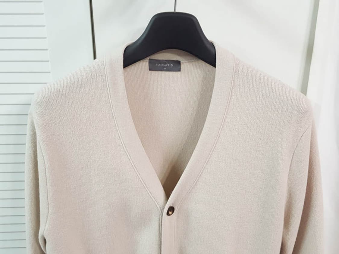 로가디스 남성 모100 가디건 베이지 105 상품이미지2