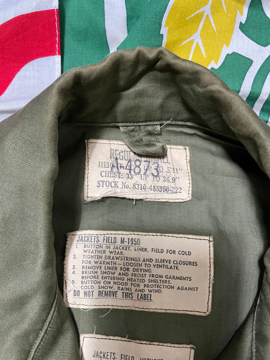 미군 오리지널 M50 필드자켓 상품이미지5