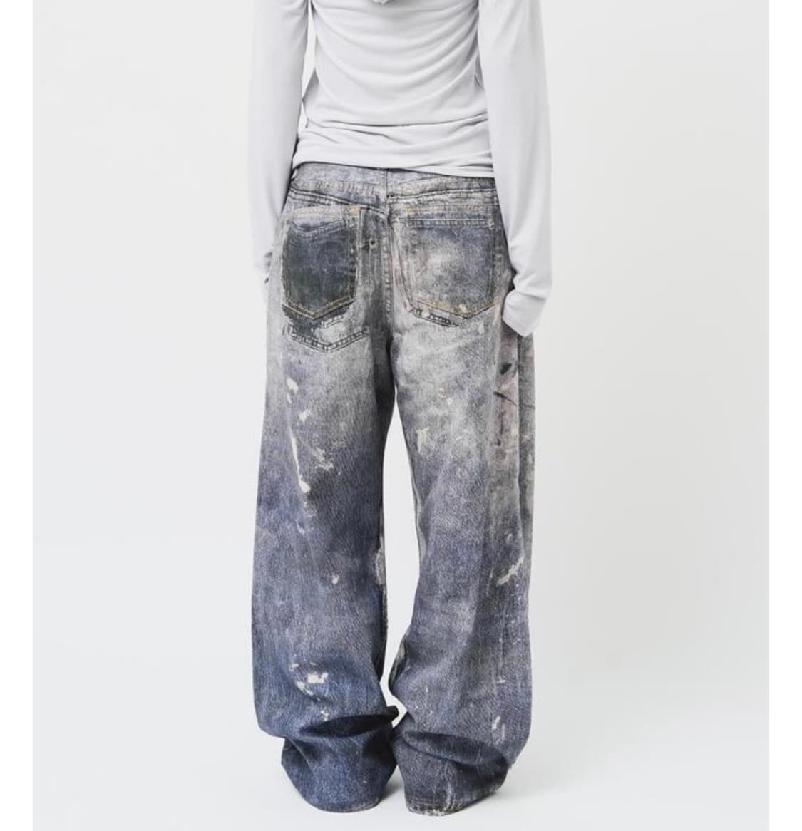 하이파이펑크 디지털 와이드 데님 상품이미지2