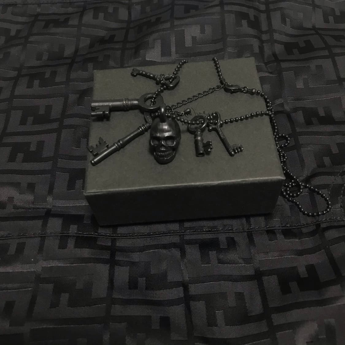 넘버나인 해골 열쇠 목걸이 상품이미지1