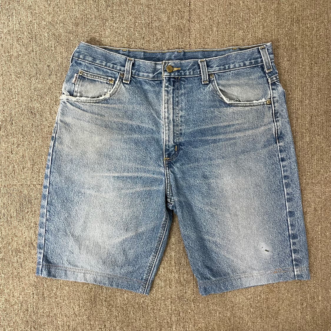  (38) Carhartt 칼하트 컷오프 데님 반바지  상품이미지1