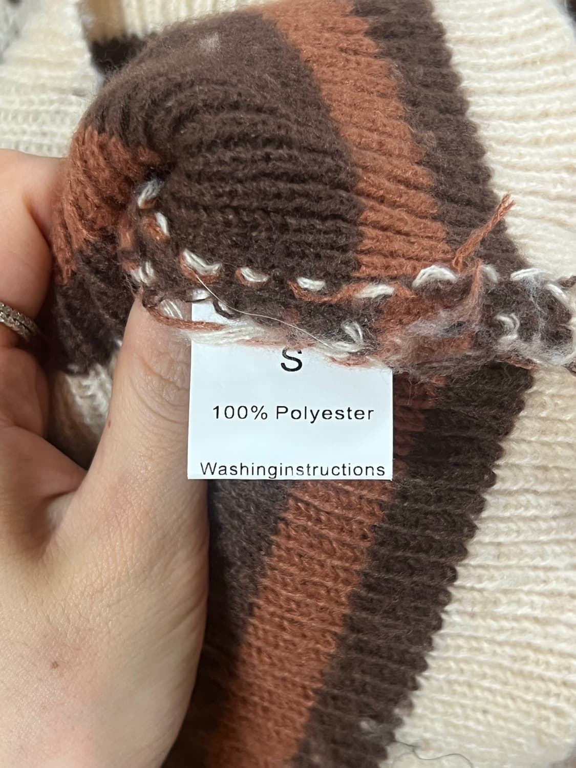 패턴 니트 가디건 상품이미지4