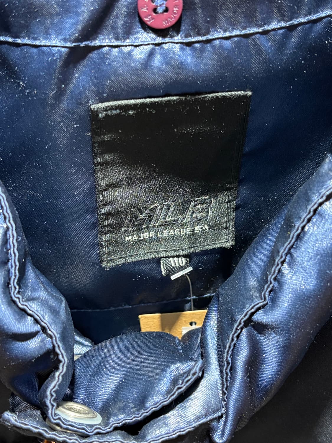 XXL MLB 엠엘비 뉴욕양키스 글로시 네이비 패디드 자켓 상품이미지6