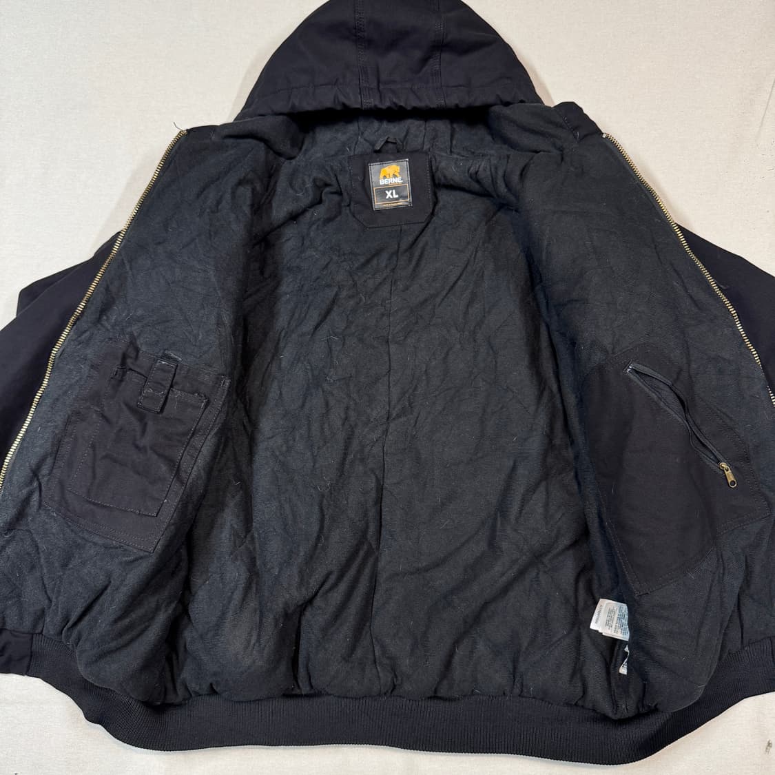 XL) BERNE USA 빈티지 워크웨어 액티브 후드집업 자켓 상품이미지5