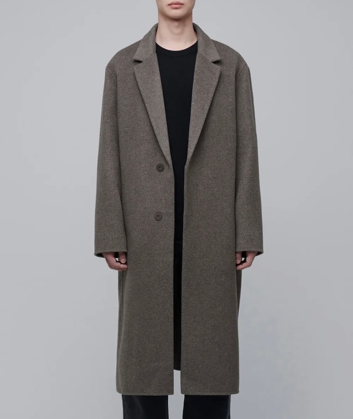 [새상품] 무신사스탠다드 캐시미어 블렌드 오버사이즈 로브 코트 L 상품이미지3