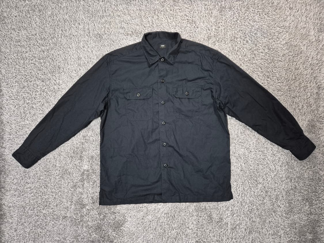 유니클로 남성 워크셔츠 네이비 L 상품이미지1