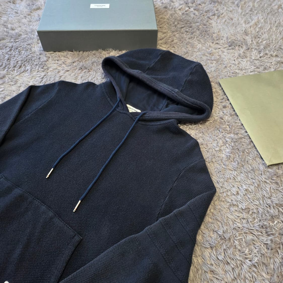 {클로젯}[2][오케이몰 정품]톰브라운 사선완장 니트 후드티 상품이미지2