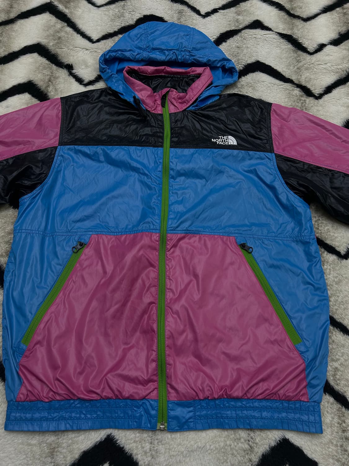 [M]노스페이스 컬러블록 후드 바람막이 상품이미지3