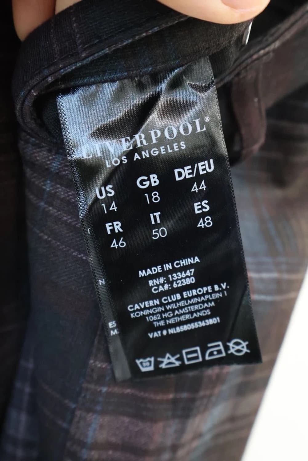 Liverpool Los Angeles Plaid Slim Pants 상품이미지7