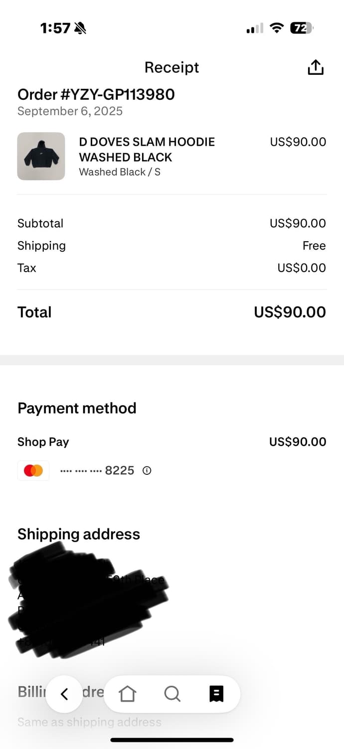 [새상품] 칸예 돈다 후드 S 상품이미지6