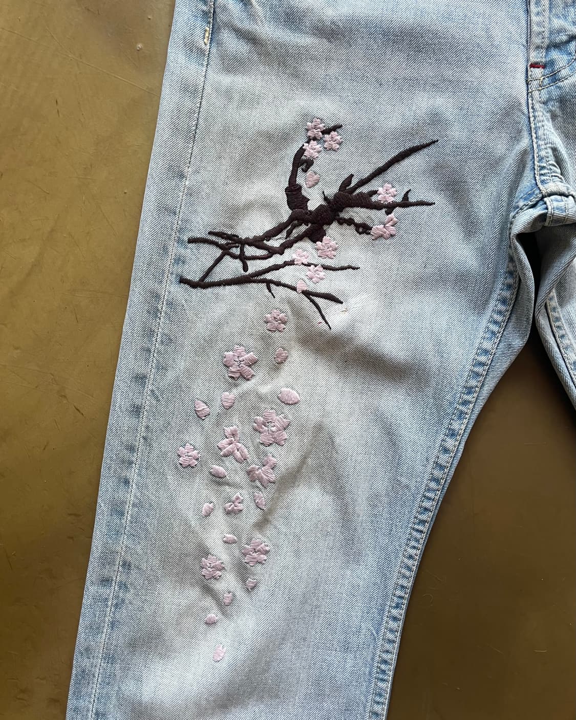 90-00s TAKEO KIKUCHI Embroidery Denim 상품이미지4