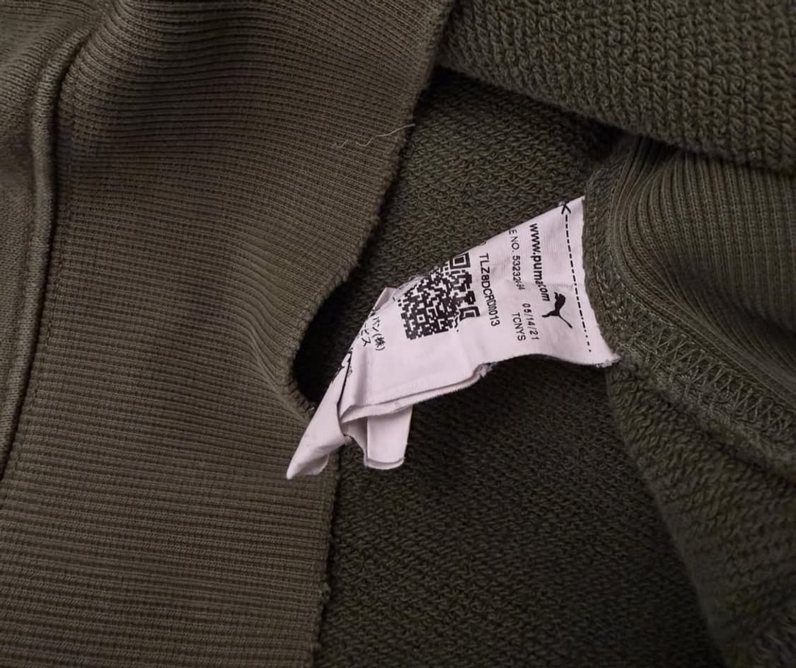 메종키츠네 X 푸마 맨투맨 카키 US M 상품이미지5