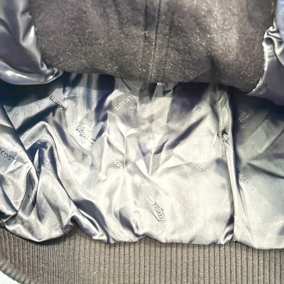 90s 라코스테 정품 서광제조 울 블루종 자켓 상품이미지7