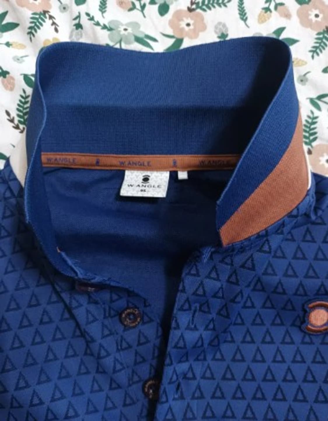 W.ANGLE 남성 트라이앵글패턴카라셔츠 95사이즈 상품이미지4