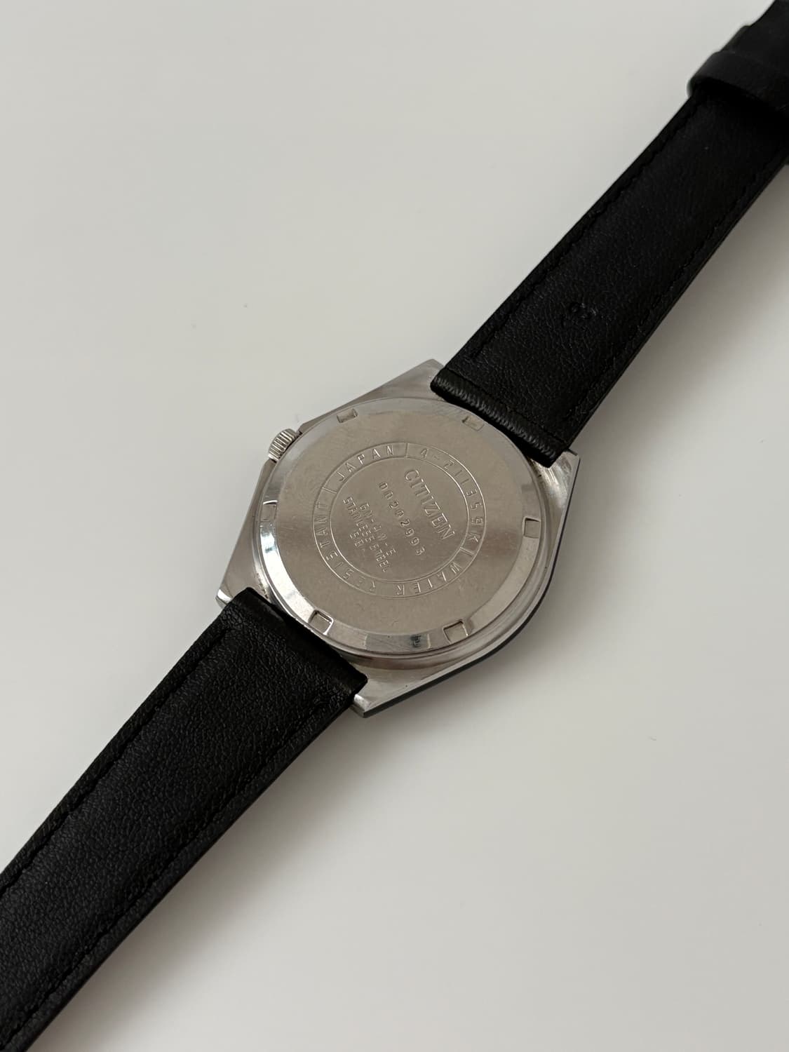 80s CQ black dial silver quartz  상품이미지8