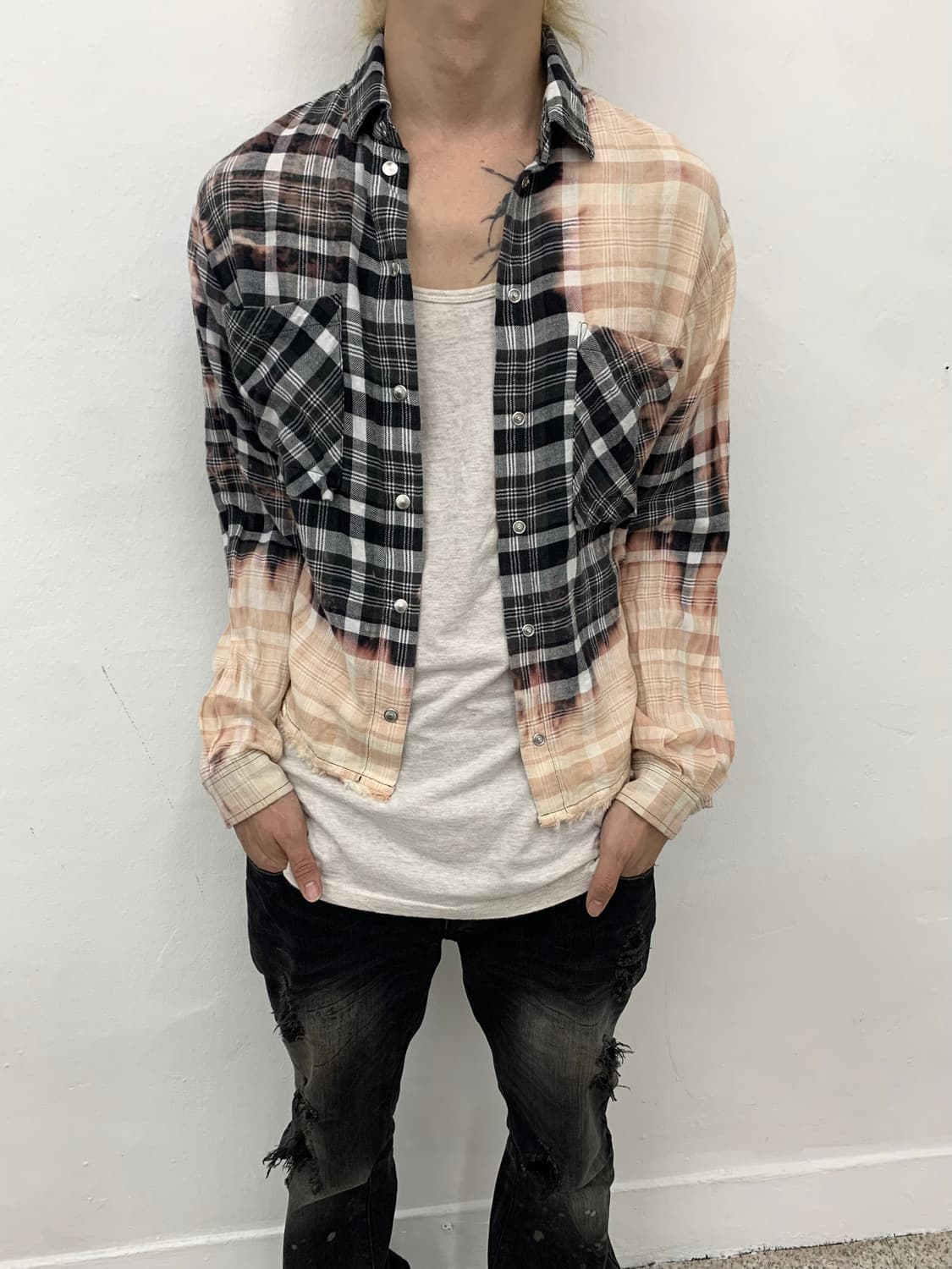 Diesel dyed cut off grunge shirt  상품이미지1