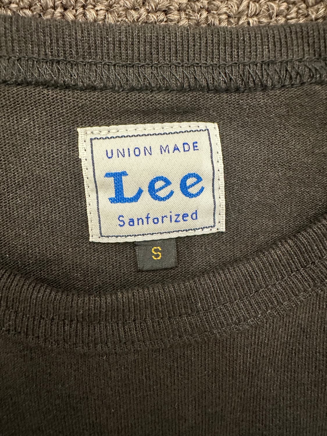 S)Lee 빅 로고 프린팅 블랙 반팔 상품이미지5