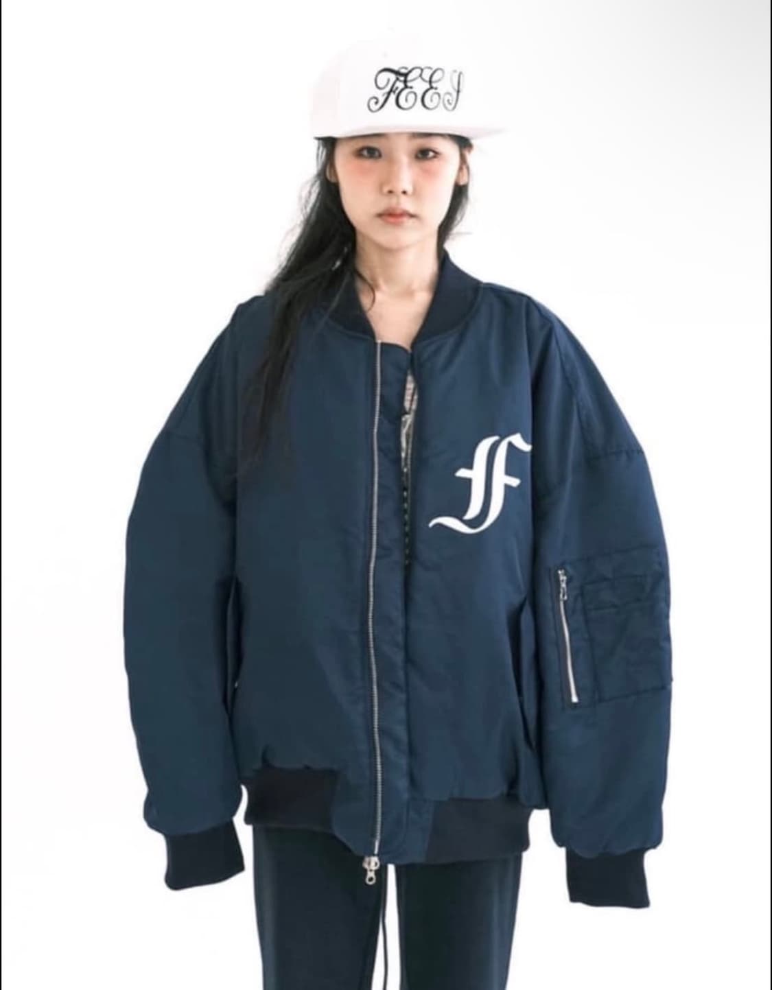 샵페어리 봄버 네이비 상품이미지1