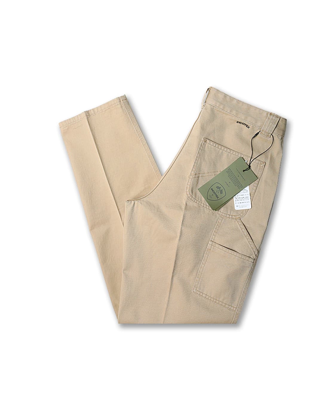 인코텍스 [Incotex] 코튼 베이지 루즈 핏 워크 팬츠 상품이미지1