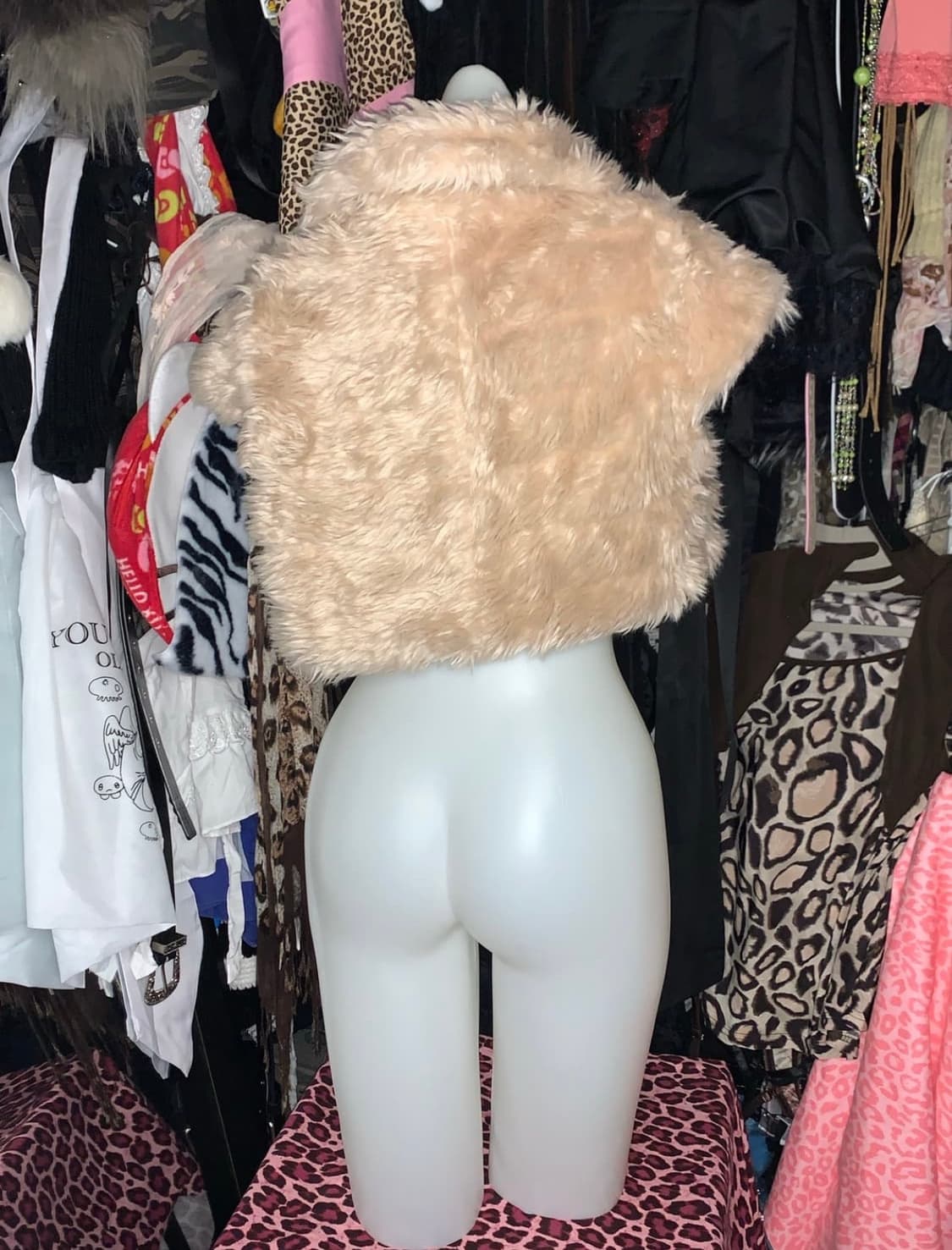 빈티지 나나 하치st 핑크 퍼 볼레로 오네갸루 상품이미지3