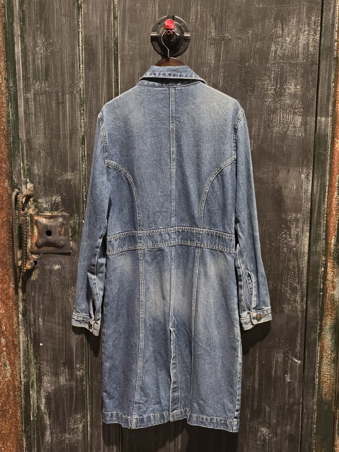 80s Light Wash Denim Long Jacket 상품이미지6