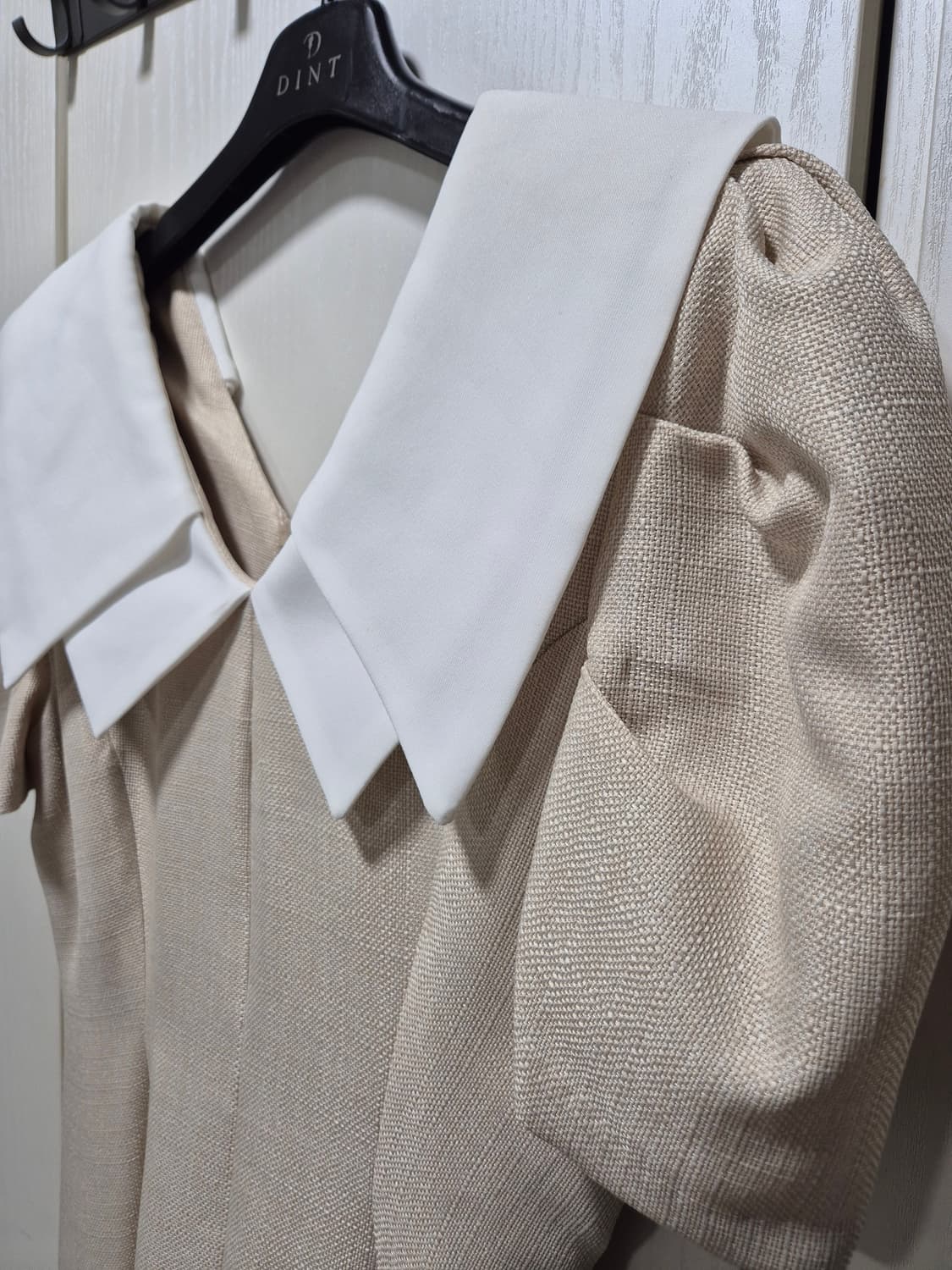 (세일)(새상품)DINT 칼라 배색 반팔 원피스 상품이미지8