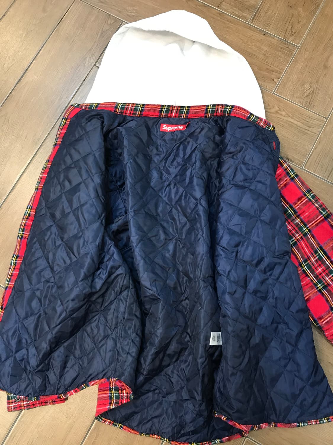 Supreme Tartan Flannel Hooded Shirt 상품이미지7