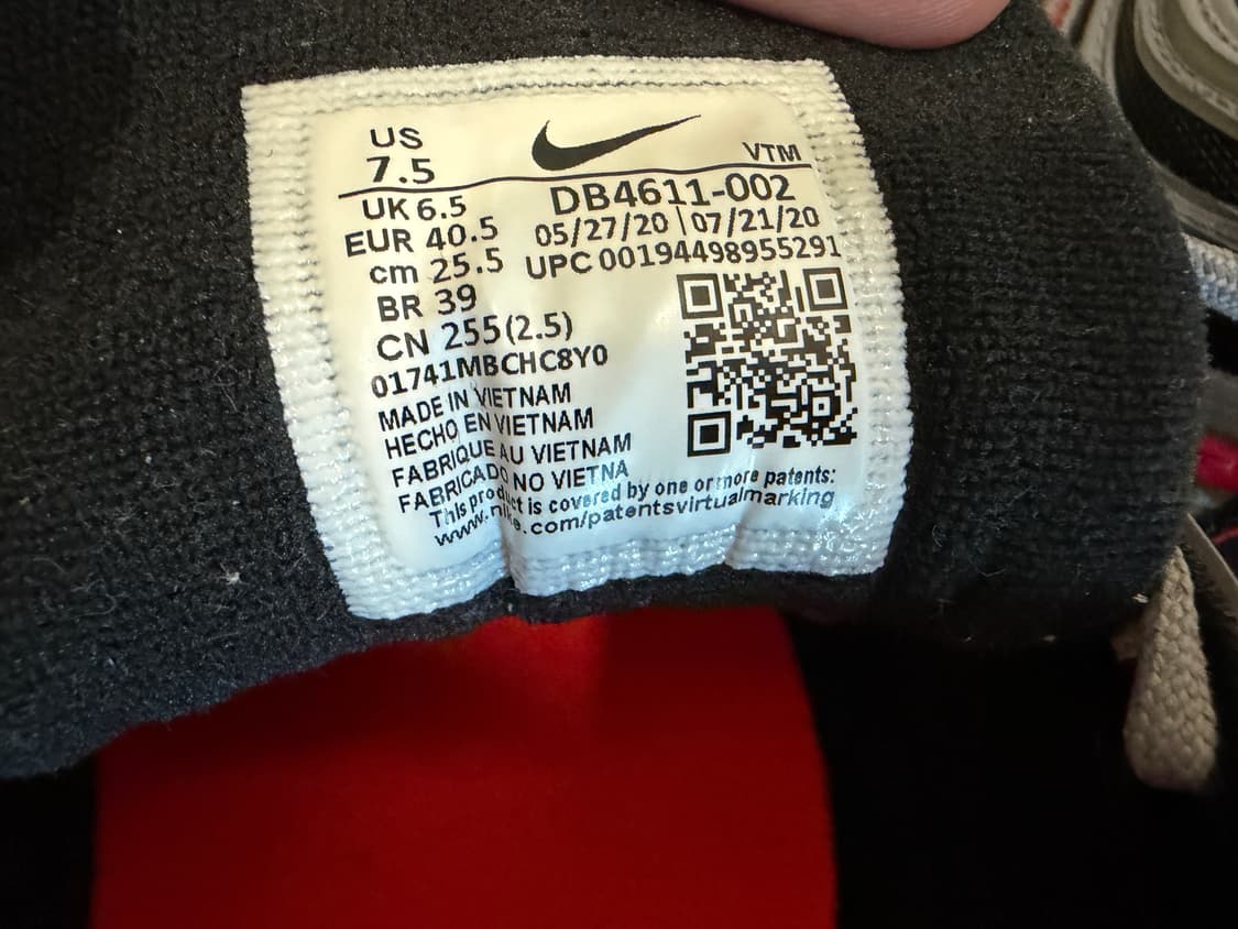 에어맥스97 울프그레이 라디언트레드 255사이즈 상품이미지5