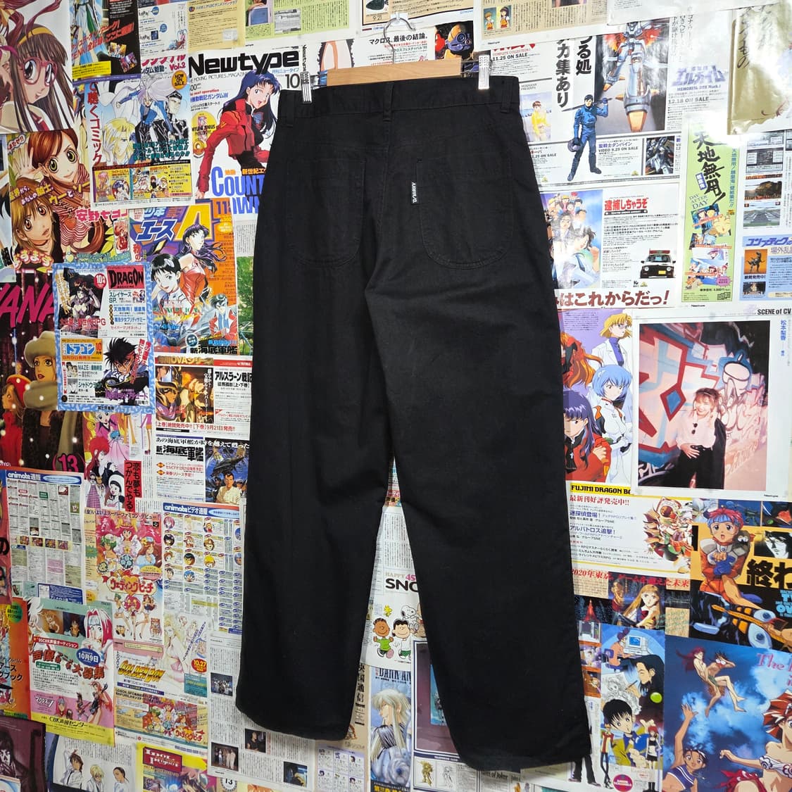 아조바이아조 블랙 프린팅 타이간 팬츠 상품이미지6