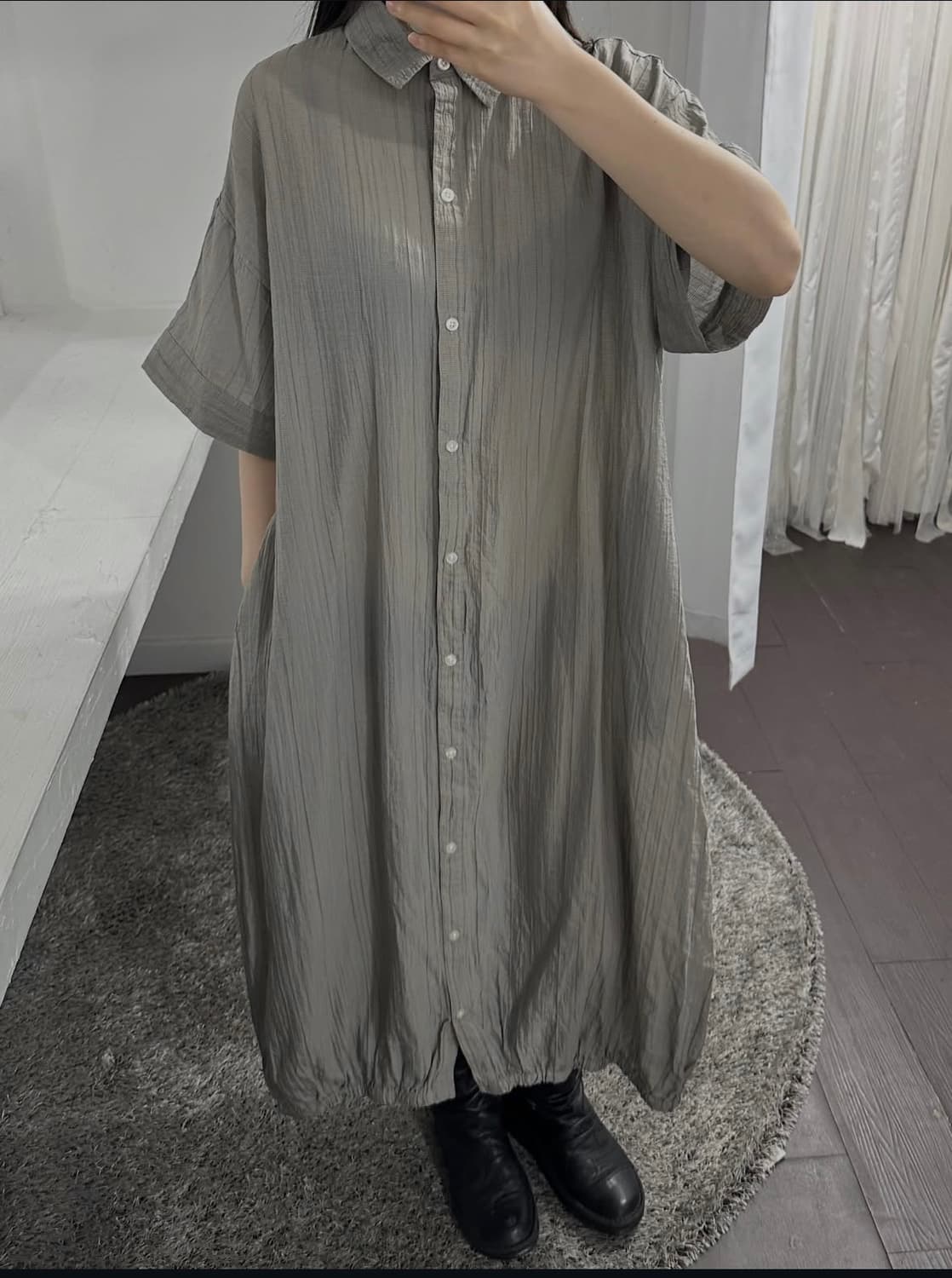 as know as shirt maxi onepiece 상품이미지4
