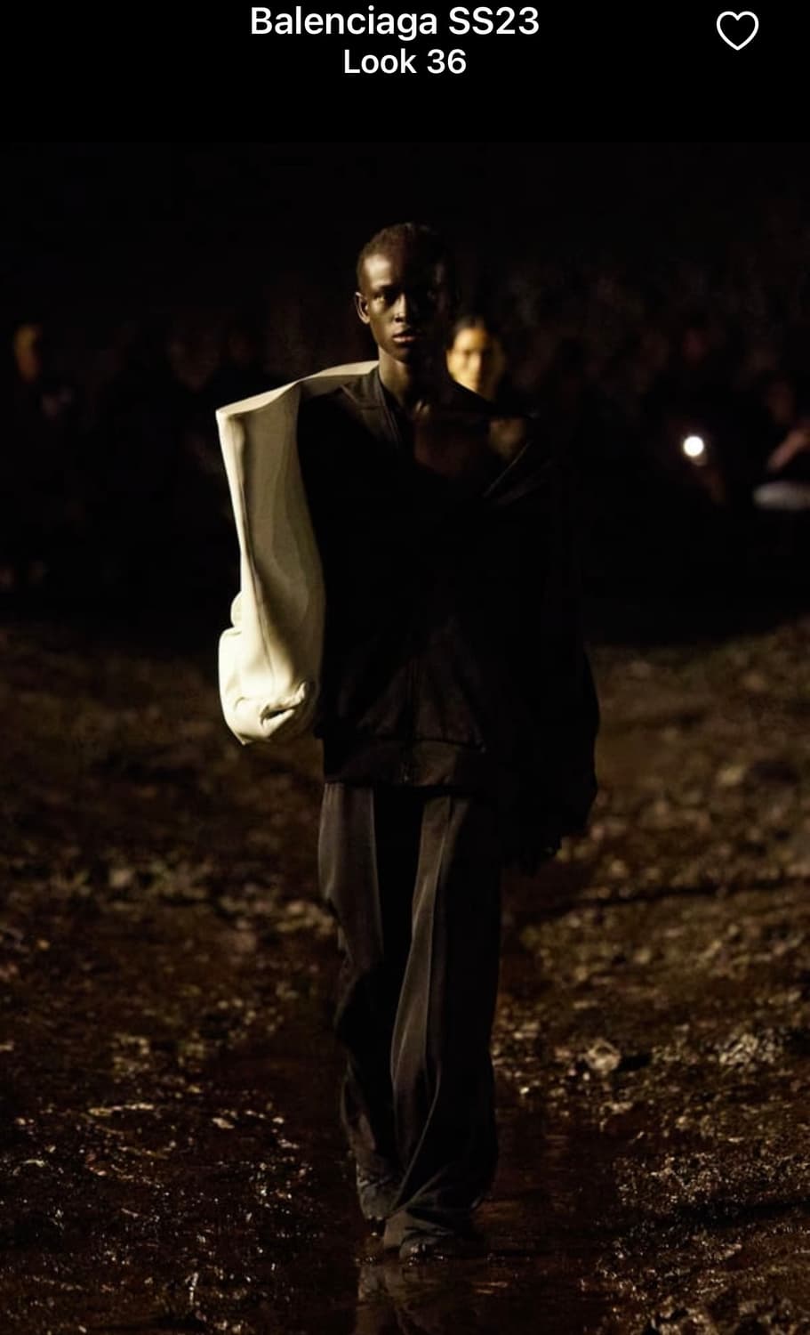 [XXS] 발렌시아가 머드쇼 엘라스틱 웨이스트 팬츠 상품이미지1