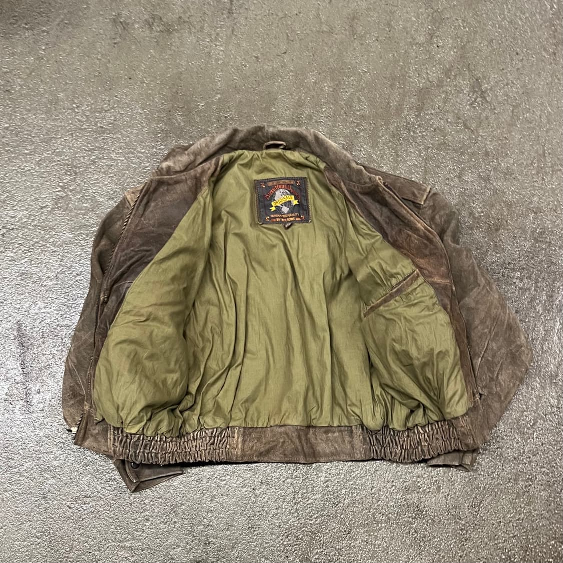 윌슨 레더 스웨이드 봄버 자켓 (105-110) 상품이미지7