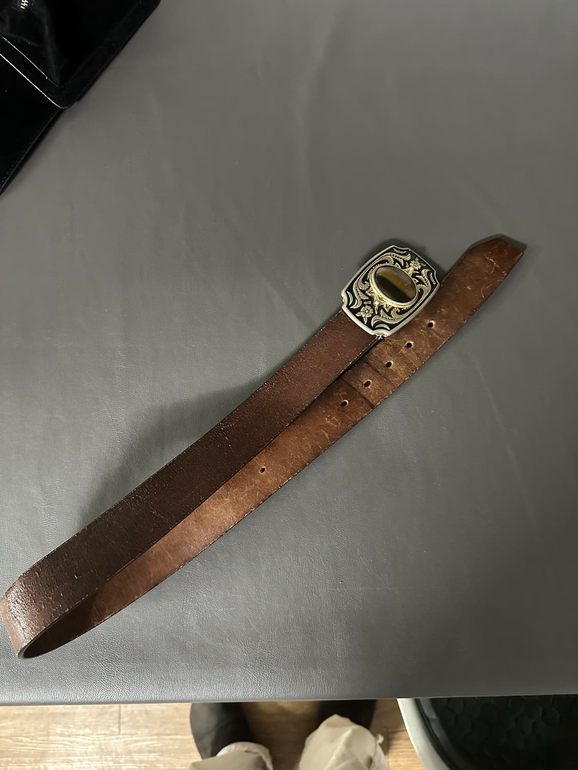 터키석 웨스턴 빈티지 벨트 (99cm 기장) 상품이미지3