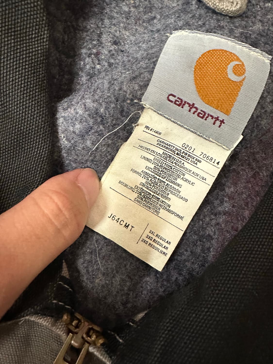 [3XL] 칼하트 J64 디트로이트 CMT 상품이미지4