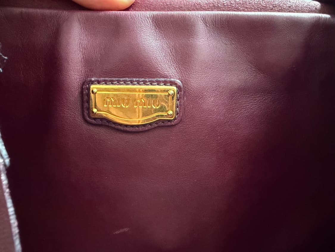 [정품] 미우미우 버건디 숄더백  상품이미지8