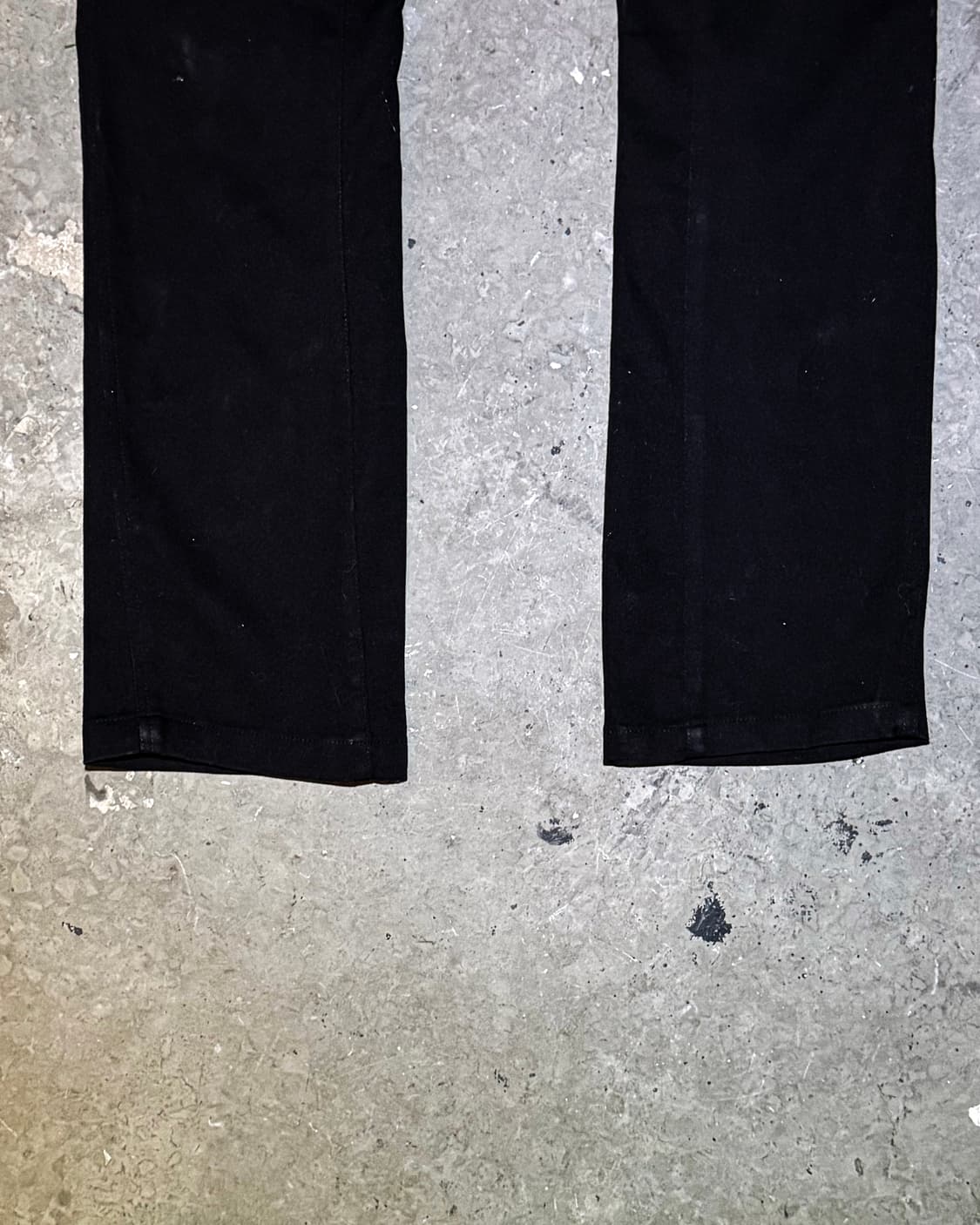 Black Utility Straight Pants  매트한 블랙 코튼  상품이미지8