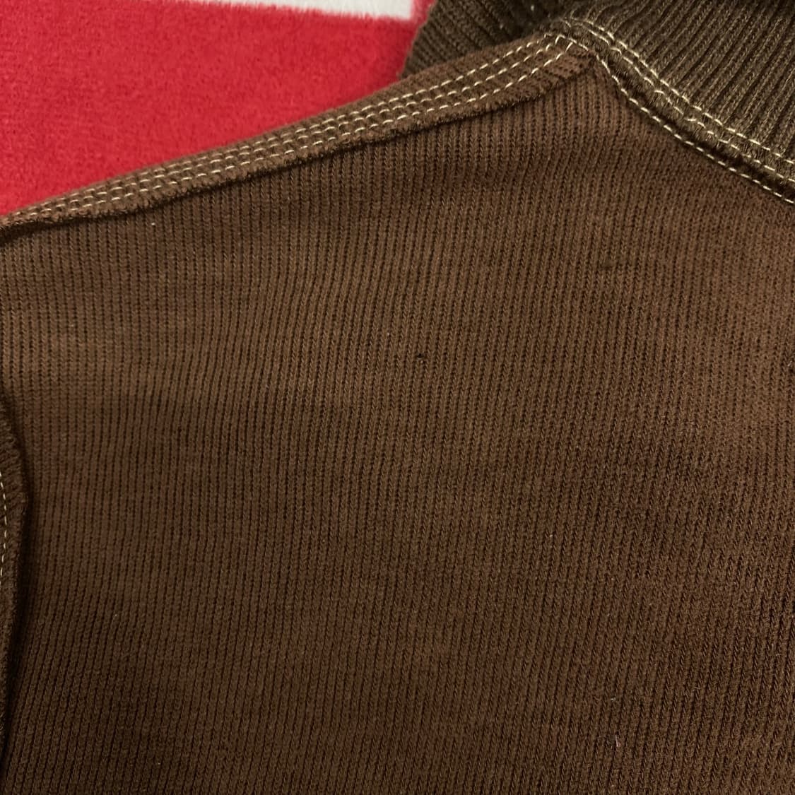 아베크롬비 브라운 져지 M 실측L 상품이미지5