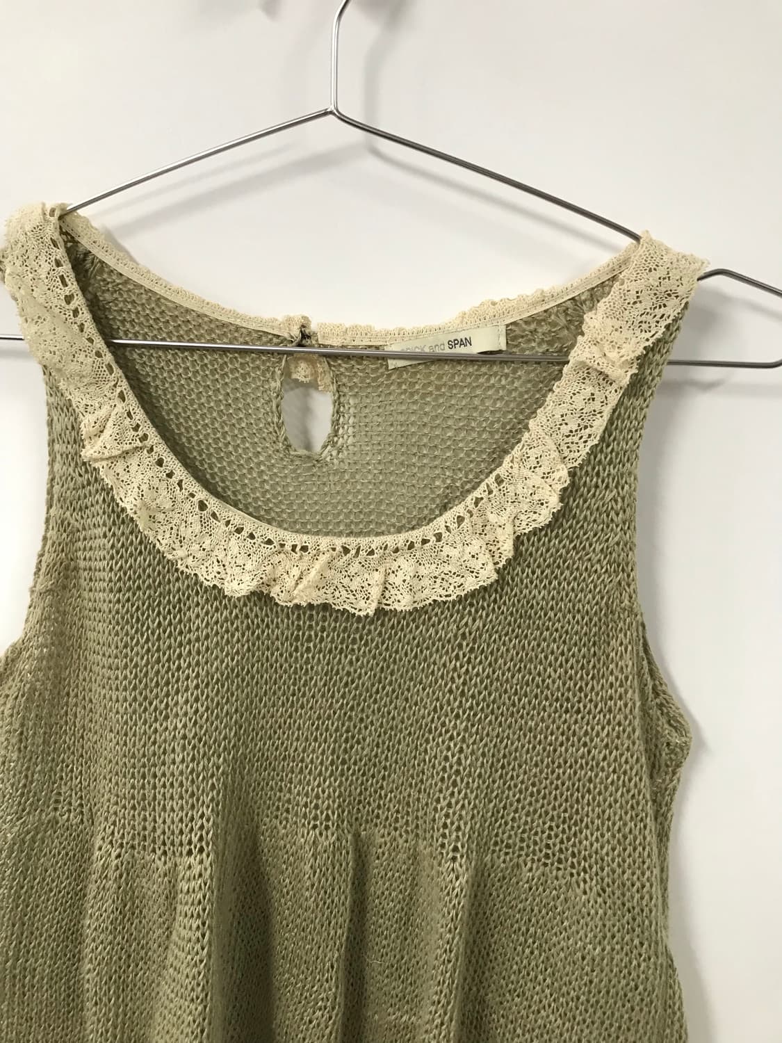 빈티지 프릴 니트 슬리브리스 나시 상품이미지3