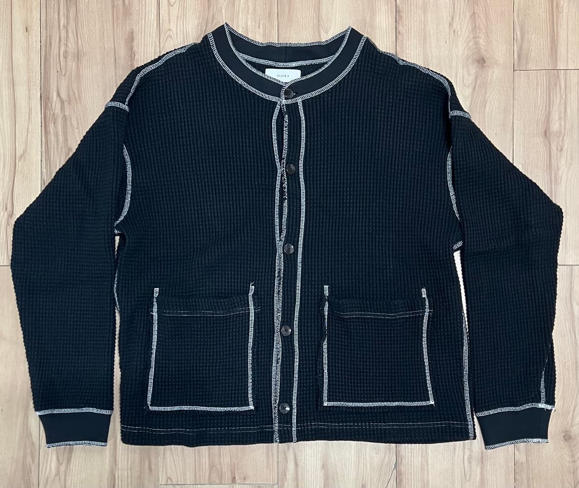 Marka 블랙 와플 가디건_2 상품이미지7