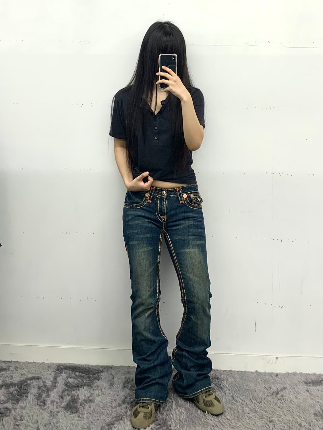 트루릴리전 조이 슈퍼티 워싱 부츠컷 데님 28 상품이미지2