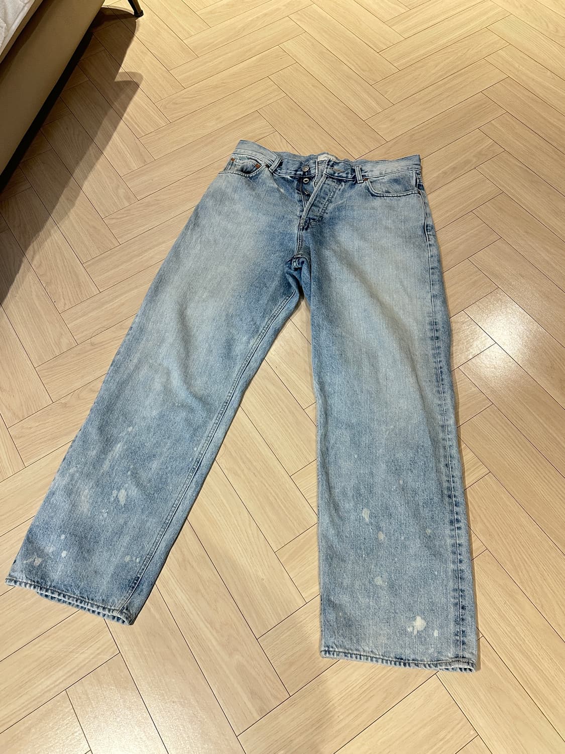 [32]유니온블루 5pk 아콘 셀비지 데님 블리치 상품이미지3