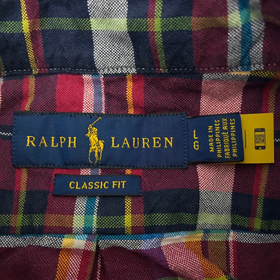 Polo  폴로 랄프로렌 Qr신형 자수 체크셔츠 상품이미지4