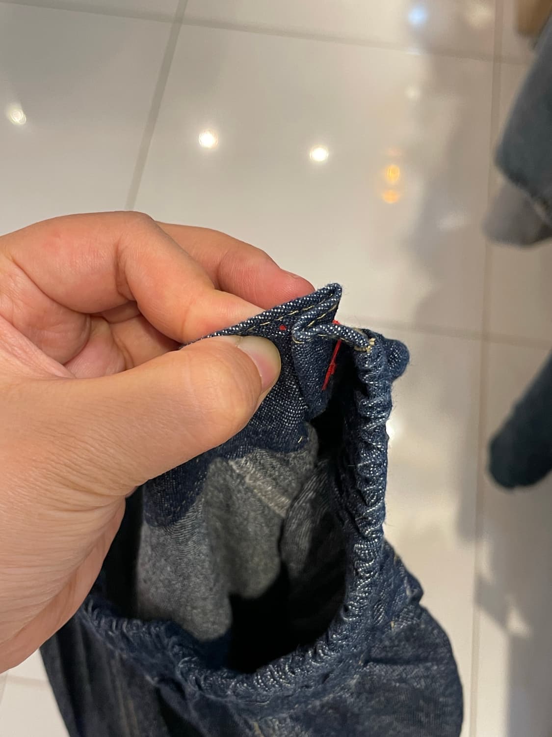 일본빈티지 디테일 다크데님스커트 상품이미지5