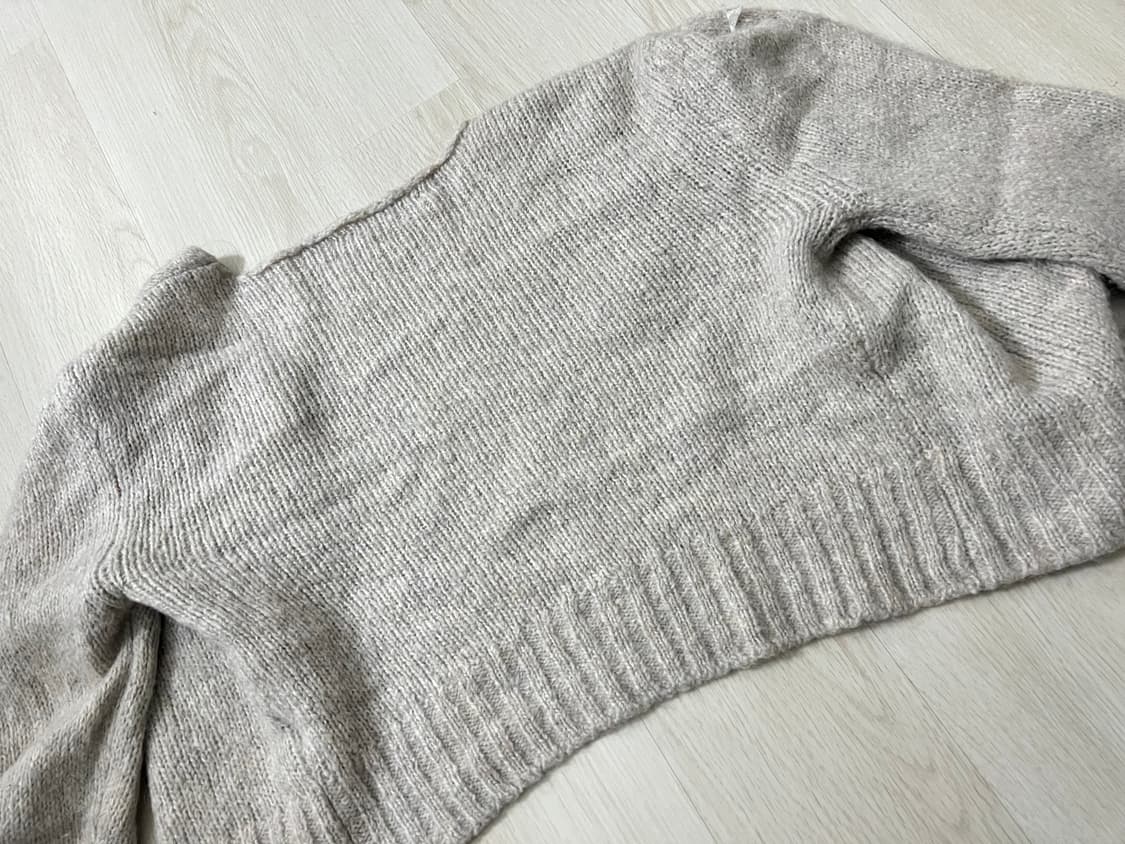 아모멘토 셔링크롭가디건 상품이미지3